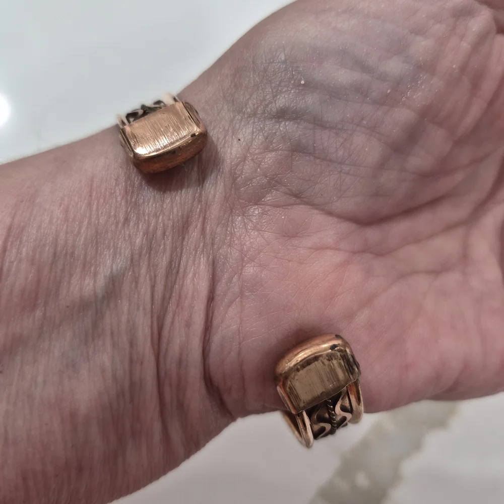 Elegant Copper Braid Bracelet - Picture 2 of 2